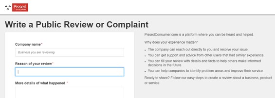 Complaint procedure