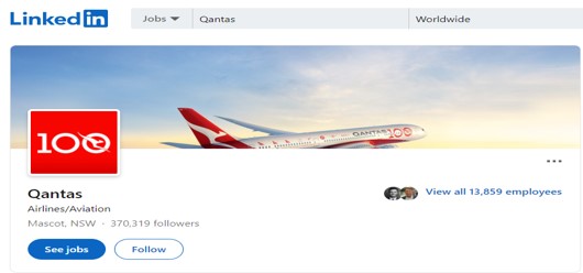 Qantas LinkedIn