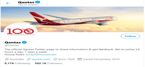 Qantas Twitter